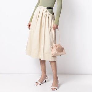 Tibi Pleated Aline Midi Skirt